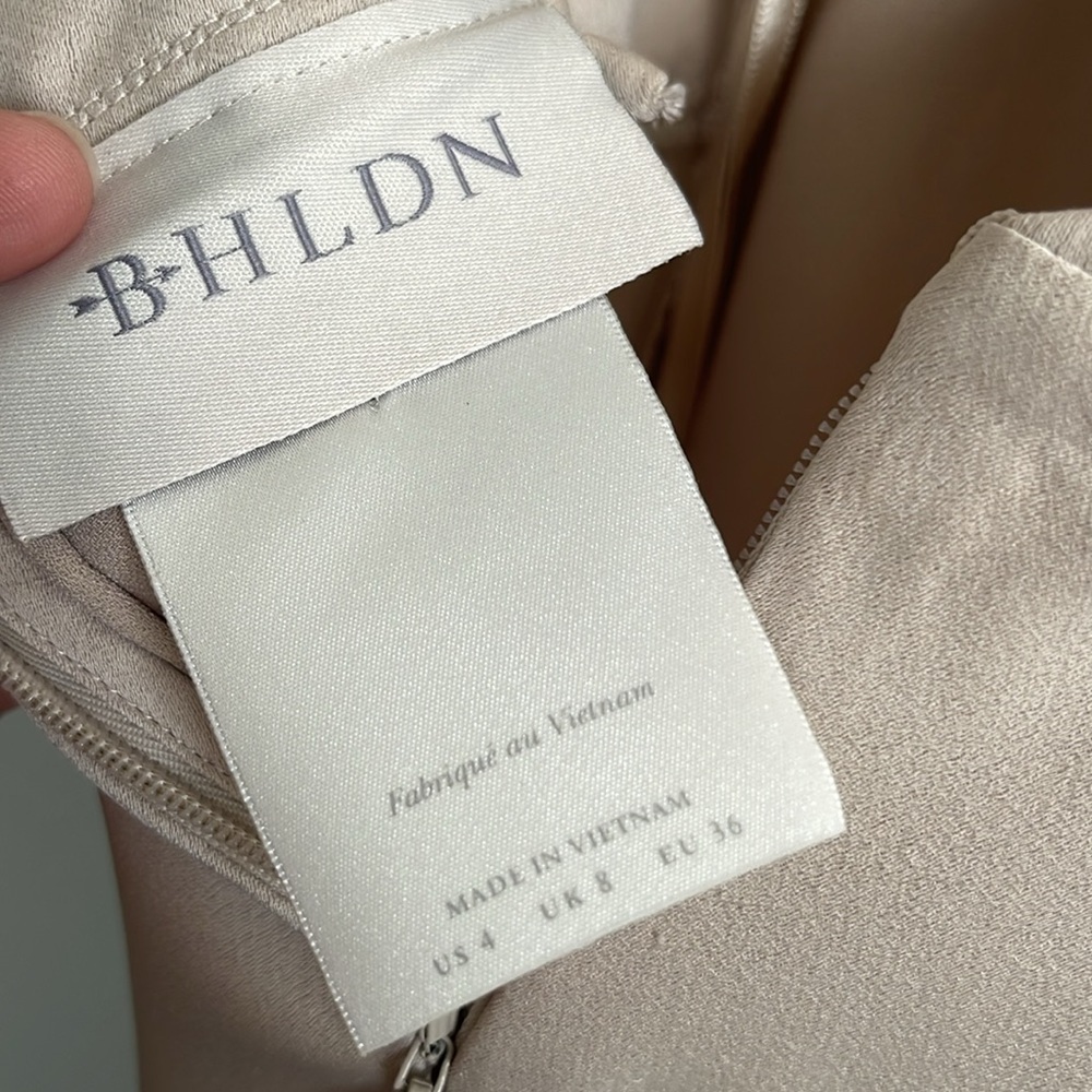 BHLDN August Satin Charmeuse Midi Dress size 4 - Picture 12 of 13